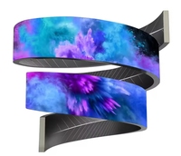 Écran LED incurvé, prix du panneau LED, module LED flexible, mur vidéo géant à épissure transparente, forme spéciale, écran flexible d'intérieur