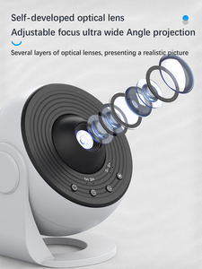 Proyector de Galaxia LED USB ABS Actualizado 2026, Lámpara de Cielo Estrellado con 13 Discos de Película, Color Blanco, Crea Tu Propia Galaxia en Casa - Product Image 6