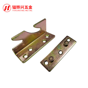 Support d'angle robuste YIHUAXING METAL pour lit, en fer zingué, support triangulaire pour meubles en bois de pin massif - Product Image 4