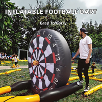 Panneau de fléchettes de football gonflable géant pour publicité extérieure, jeu de fléchettes de football gonflable, château gonflable captivant pour le plaisir