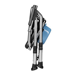 Chaise de douche en aluminium robuste avec fonction toilettes |   Capacité de 120 kg, pliable et portable |   Certifié UE - Product Image 4