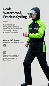 Combinaison <span class=keywords><strong>de</strong></span> <span class=keywords><strong>pluie</strong></span> légère en polyester <span class=keywords><strong>pour</strong></span> motards, <span class=keywords><strong>veste</strong></span> <span class=keywords><strong>de</strong></span> <span class=keywords><strong>pluie</strong></span> imperméable confortable <span class=keywords><strong>pour</strong></span> cyclistes, livraison, randonnée, revêtement PVC - Product Image 6