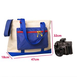 <span class=keywords><strong>Youk</strong></span> กระเป๋าสะพายไหล่ของผู้หญิง, กระเป๋าผ้าใบแคนวาสที่ทนทานต่อการฉีกขาดจุได้เยอะสำหรับใส่กล้องทุกวันเพื่อการพักผ่อน - Product Image 3
