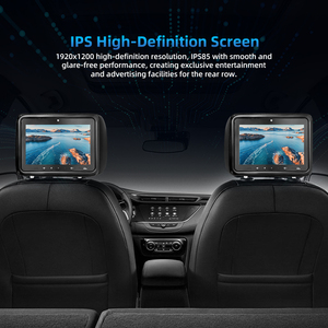 หน้าจอโฆษณาติดหลังเบาะรถยนต์ OEM IPS ขนาด 10 นิ้ว ระบบแอนดรอยด์ 4G WiFi HD หน้าจอสัมผัส พร้อมเซ็นเซอร์ตรวจจับผู้โดยสาร จอภาพติดพนักพิงศีรษะในรถแท็กซี่ - Product Image 5