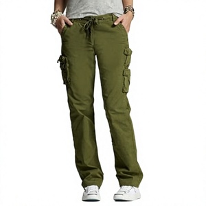 Men's Summer Cargo <b>Long</b> Pants Quick Dry Plus Size 100% Cotton <b>Canvas</b> - Product Image 1