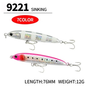 เหยื่อปลอมแบบจมน้ำสำหรับตก<span class=keywords><strong>ปลา</strong></span>ทะเล ขนาด 105 มม./38 กรัม พร้อมตะขอสามทาง สำหรับ<span class=keywords><strong>ปลา</strong></span>แบส <span class=keywords><strong>ปลา</strong></span>แมคเคอเรล <span class=keywords><strong>ปลา</strong></span>เทราต์ และปลาทะเล - Product Image 3