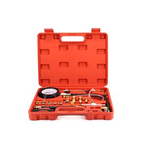 Jeu de manomètres de pression de carburant, 14 pièces, outil de réparation de testeur de cylindre automobile avec adaptateurs dans un étui rigide - Product Image 4