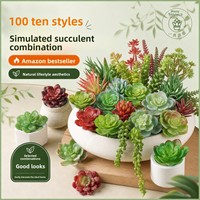 200+ Simulatie Vetplant Combinatie Hot Sale PVC Binnen DIY Creatieve Bloemarrangement Accessoires Groene Plantenwand 10-30cm