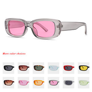 2025 Модные Винтажные Солнцезащитные очки в квадратной оправе UV400 с линзами, маленькие прямоугольные солнцезащитные очки на заказ - Product Image 6