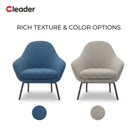 Sillón Modular Minimalista Tapizado, Acolchado con Espuma Moldeada de Alta Densidad, Asiento Comercial para Salón, Recepción, Sofá