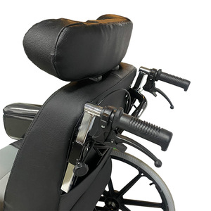 Silla de ruedas <span class=keywords><strong>manual</strong></span> de asientos reclinables cómodos de coche de lujo - Product Image 4