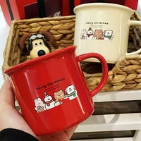 Tasses à thé en céramique modernes personnalisables, vente en gros, 15 oz (301-400 ml), promotion familiale de Noël, cadeaux adaptés