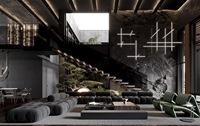 Diseño Arquitectónico Técnico para Villa Moderna, Diseño de Plano de Planta de Mansión Contemporánea con Planos Detallados