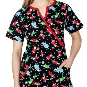 <b>Christmas</b> Medical Scrub Uniform Hospital Use OEM Service - Product Image 3