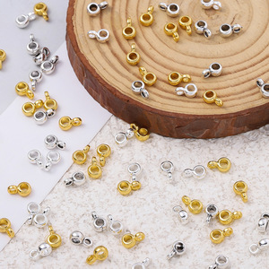 Perles d'espacement miniatures en alliage de zinc, forme en T, 4x6,5 mm, plaquées or 18 carats, pour la fabrication de bracelets, accessoires de bijoux DIY, 100 pièces - Product Image 4