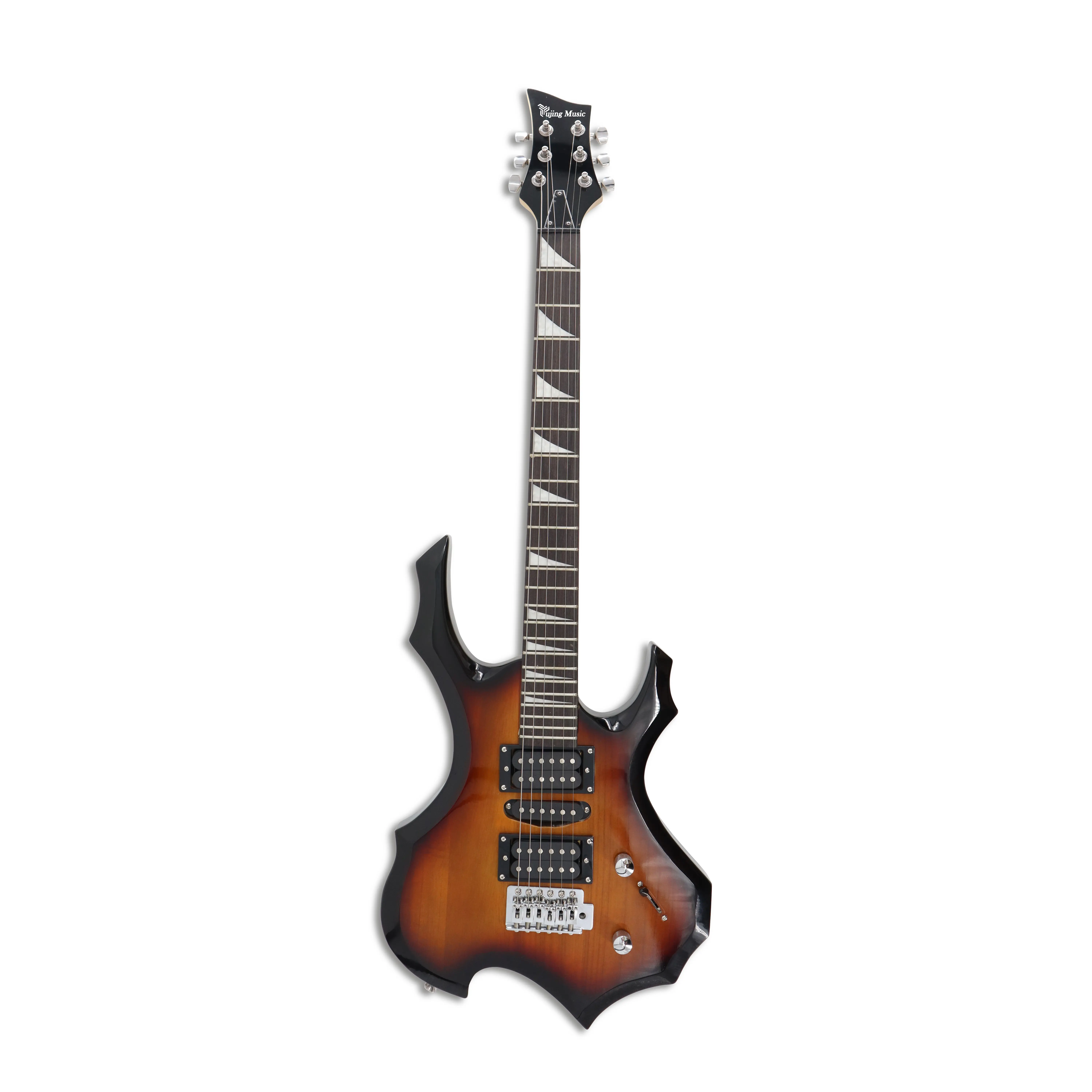 Yujing Music framus diablo custom guitare neck YST-13 semi hollow guitar body tl Electric Guitar