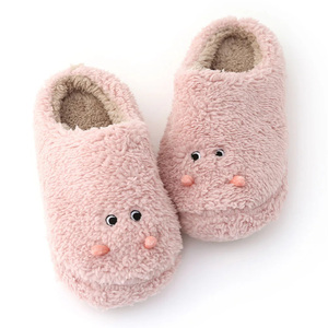 Damen Warme Hausschuhe mit Rutschfester Geräuschloser Sohle Memory-Schaum-Einlegesohle Flauschige Ohrenverzierte <span class=keywords><strong>Monster</strong></span>-Hausschuhe - Product Image 1