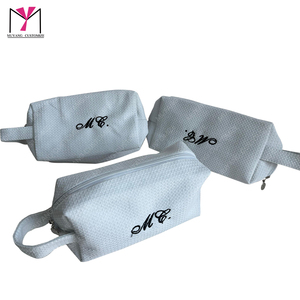 MUYANG 2026 New Product Fashion Embroidered Zipper <b>Handbag</b>-Portable Large Capacity Cosmetic Bag with Soft Handle - Product Image 1