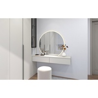 Armoire de plain-pied personnalisée de style ouvert Système d'armoire Panneau de particules pour animaux de compagnie Porte de miroir coulissante Placard ambulant Dressing