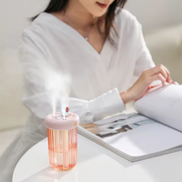 Portable USB Mini Air LED Humidificateur Lumière Colorée Date Ultrasonique Logo Personnalisé Diffuseur pour Voitures Hôtels Ménages 1 An