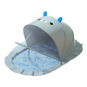 Autres articles pour bébés : Lit bébé pliable portable 120cm*65cm avec moustiquaire en dentelle pour jumeaux - Product Image 1
