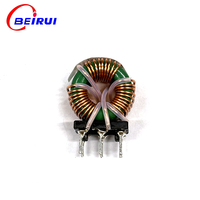 BAIRUI BR2628 Mini Inducteur toroïdal de mode commun à trou vertical, revêtement vert Mn-Zn, filtre EMI, certifié ISO9001 RoHS CE