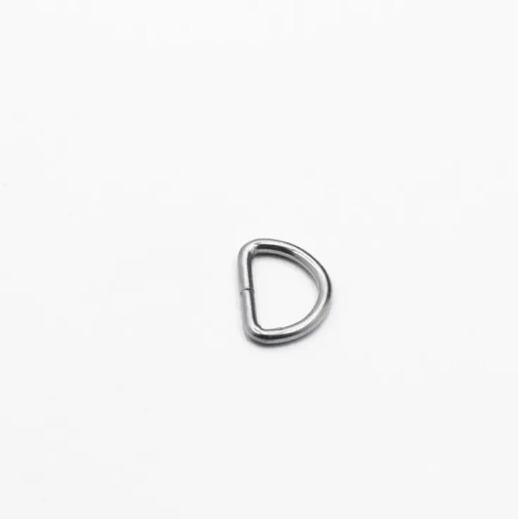 custom nickel belt metal buckle brass ring for key chain d ring metal ring for bag