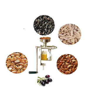 Home Use Mini Stainless Steel Manual Oil Press Hand Crank Peanut Sesame And Rapeseed Oil Cold Press Machine