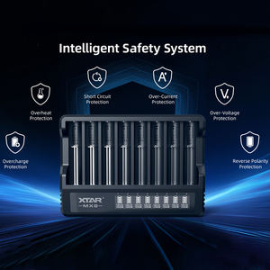 XTAR Newly Upgrades MX8 8 <span class=keywords><strong>canales</strong></span> Baterías recargables de iones de litio Probador de capacidad del cargador para baterías AA AAA 18650 Lion Ni-MH - Product Image 5