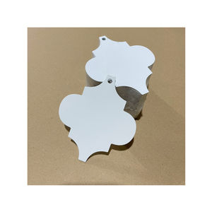 RTS Logo personalizzato ornamenti appesi sublimazione rotonda Meteal Souvenir ornamento di natale spazi vuoti 4 "3" 2" - Product Image 3