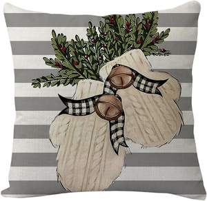 Housse de coussin 2026 à prix réduit, 100 % polyester, 45x45 cm, pour Noël - Product Image 4