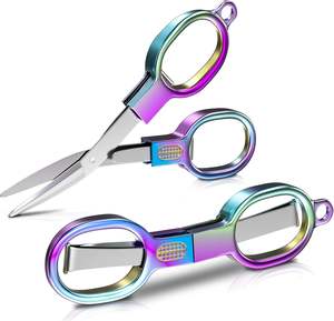 Portable Folding Travel Scissors Mini Stainless Steel Garden Hand <b>Tools</b> <b>Small</b> Pocket-Sized Scissors - Product Image 1