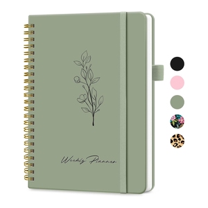 Agenda Personalizada con Logotipo, Organizador de Hábitos y Metas, Lista de Tareas Semanal, Cuaderno Espiral, Diario de Regalo, Planificador Semanal A5 Sin Fecha - Product Image 1