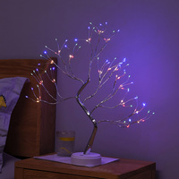 Lumière d'arbre de Noël LED de table, alimentée par piles, multi-styles, blanc chaud, pour fête de Noël, maison, mariage, chambre, décoration intérieure