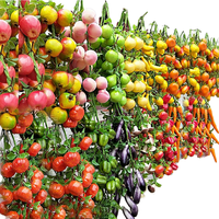 Venta al por mayor de fruta artificial realista de imitación limón plátano manzana uva melocotón pera naranja decoraciones para Navidad Acción de Gracias