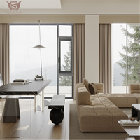 Jendela Casement Kedap Suara dari Aluminium Alloy Eksterior dengan Kasa Anti Serangga Stainless Steel dan Kaca Tempered Ganda untuk Kantor, Hunian, dan Kamar Mandi