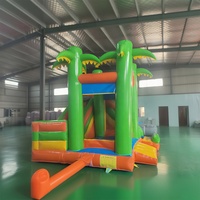 Maison gonflable à rebond château sautant mini combo bon marché avec toboggan pour enfants amusement en plein air dans la cour