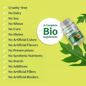 Tabletas Adelgazantes de Enzimas de Hoja de Papaya Carica de Alta Calidad, Suplemento Herbal que Aumenta la Digestión y el Sistema Inmunológico, Tableta de Papaya - Product Image 3