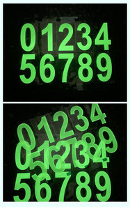 Numeri e Lettere Adesivi Riflettenti Impermeabili in Vinile <span class=keywords><strong>per</strong></span> Cassette Postali, Insegne e <span class=keywords><strong>Porte</strong></span> Auto - Product Image 6