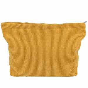 Bolsa de Maquillaje de Pana Vintage con Logotipo Personalizado, Estuche para Lápices Colorido con Cierre de Cremallera, Bolsa de Almacenamiento de Cosméticos Suave de Pequeña Capacidad - Product Image 3