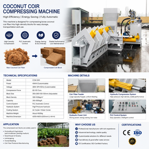 Máquina Empacadora de Fibra de Coco de Alta Precisión Accionada por Motor Hidráulico Longmiao, Equipo de Compresión de Turba para el Procesamiento de Coco - Product Image 4