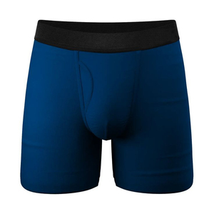 Ropa Interior Deportiva Masculina de Alta Calidad, Modal, con Doble Bolsa, Calzoncillos Boxer Negros para Hombre - Product Image 6
