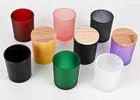 8oz 10oz 15oz Bougies en verre de luxe vides personnalisées exclusives vides pour la fabrication de bougies Conteneur à bougies avec couvercle et boîte