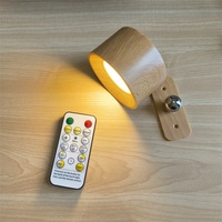Lampe murale LED rechargeable par USB au design moderne et épuré, lampe de lecture de chevet portable, veilleuse tactile réglable magnétique