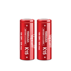 고용량 18500 배터리 Vapcell K15 18500 <span class=keywords><strong>1500mah</strong></span> 15A 18500 고전류 리튬 이온 18500 손전등 용 배터리 - Product Image 5