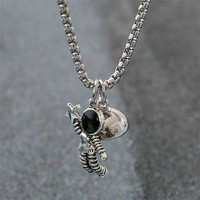 Colliers pendentifs assortis pour amoureux LYT01, pendentif astronaute, collier magnétique à distance pour couple