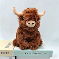 Penjualan Langsung Pabrik Mainan Sapi Hutan Skotlandia Berkualitas Tinggi Custom, Mainan Super Lembut Bahan Polyester Plush Isi Kapas