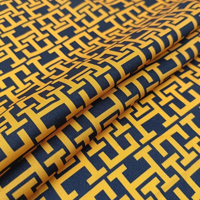 Suit fabric Digital printed gabardine fabric digital printing polyester print twill fabric for coats
