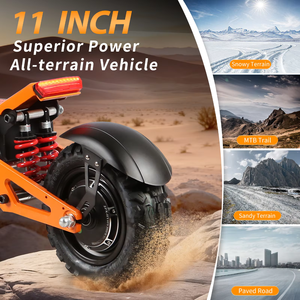 Trottinette Électrique Pliable en Aluminium 11 Pouces, Moteur Brushless 3000W, Batterie 60V 40Ah, Double Suspension, Vitesse Maximale 85km/h - Product Image 3