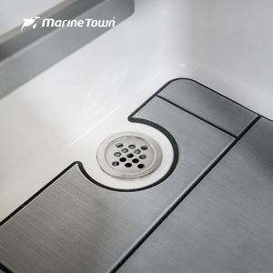 Boat Deck Drain Scupper 316 Stainless Steel with Nylon Right Angle Outlet - Product Image 5